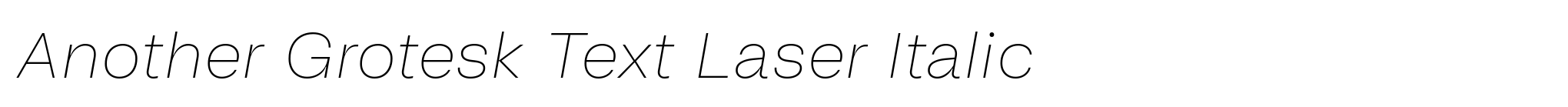 Another Grotesk Text Laser Italic image